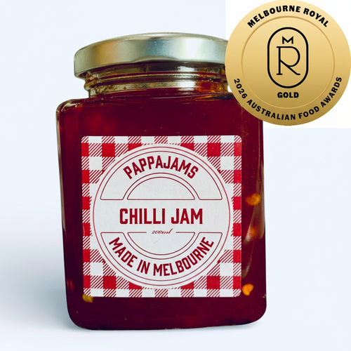 Chilli Jam with Gold medal overlapping jar